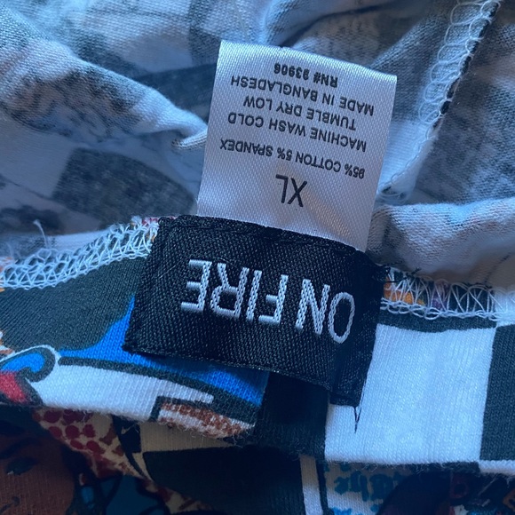 ON FIRE WOMENS GOOD VIBES NWT leggings size XL - Picture 7 of 7